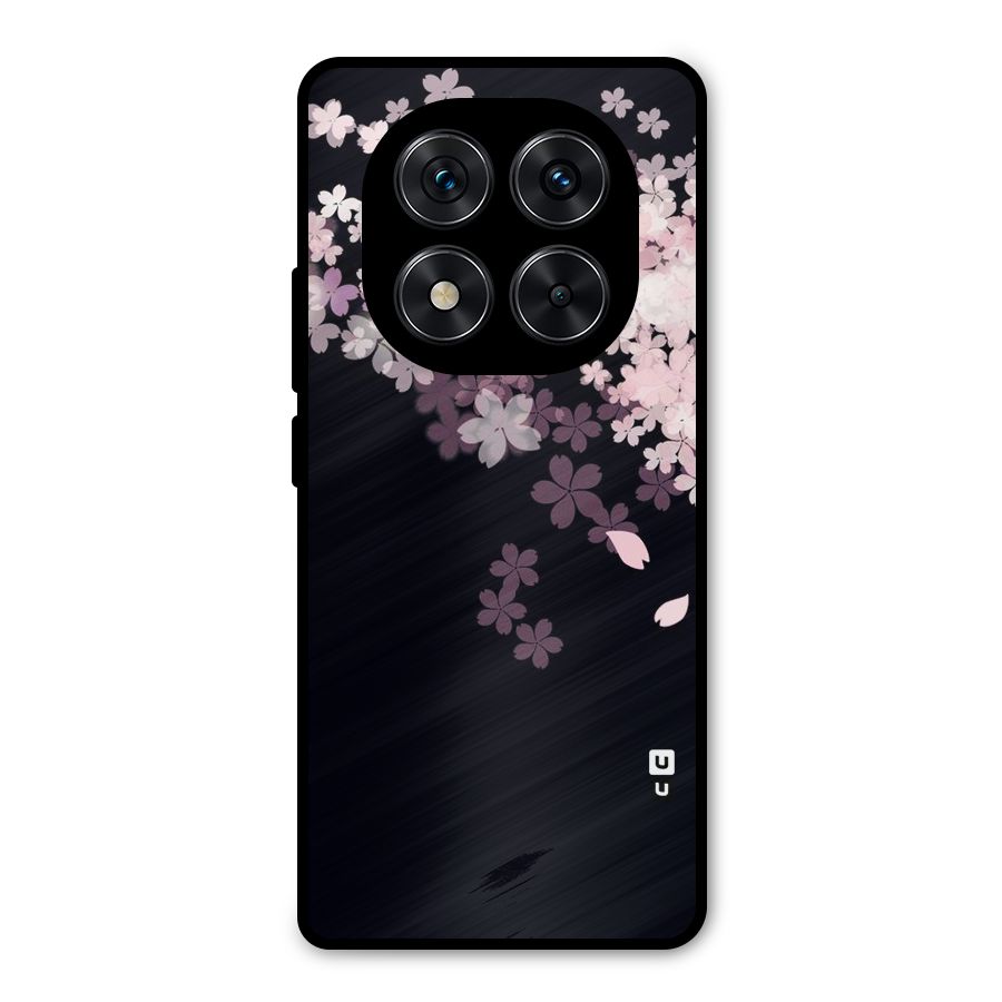 Cherry Flowers Pink Metal Back Case for Redmi Note 14 Pro 5G