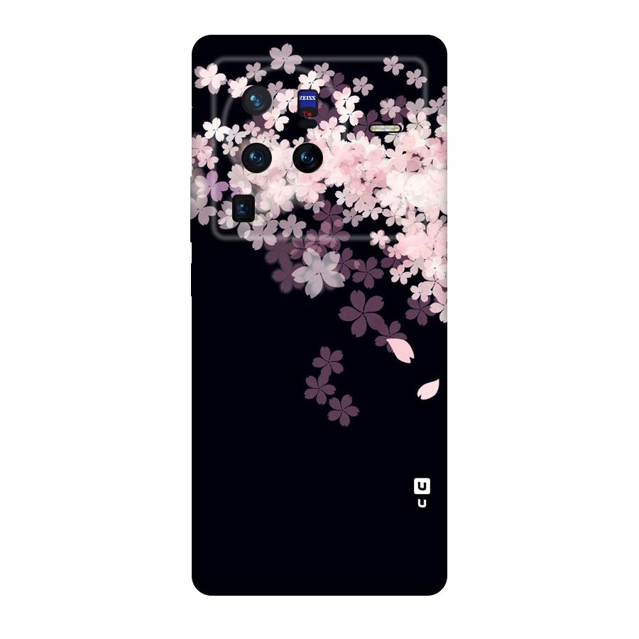 Cherry Flowers Pink Original Polycarbonate Back Case for Vivo X80