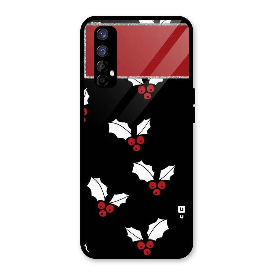 Cherry Leaf Design Glass Back Case for Realme 7