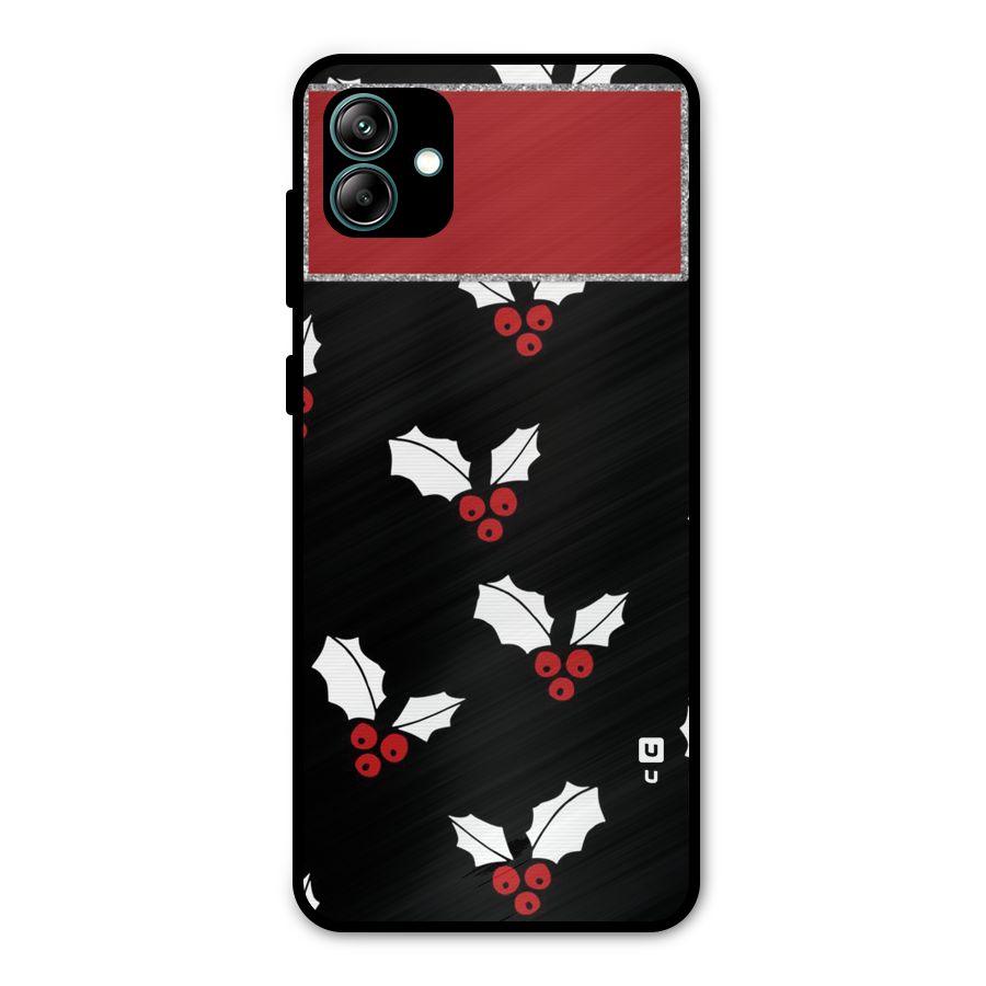 Cherry Leaf Design Metal Back Case for Galaxy A04