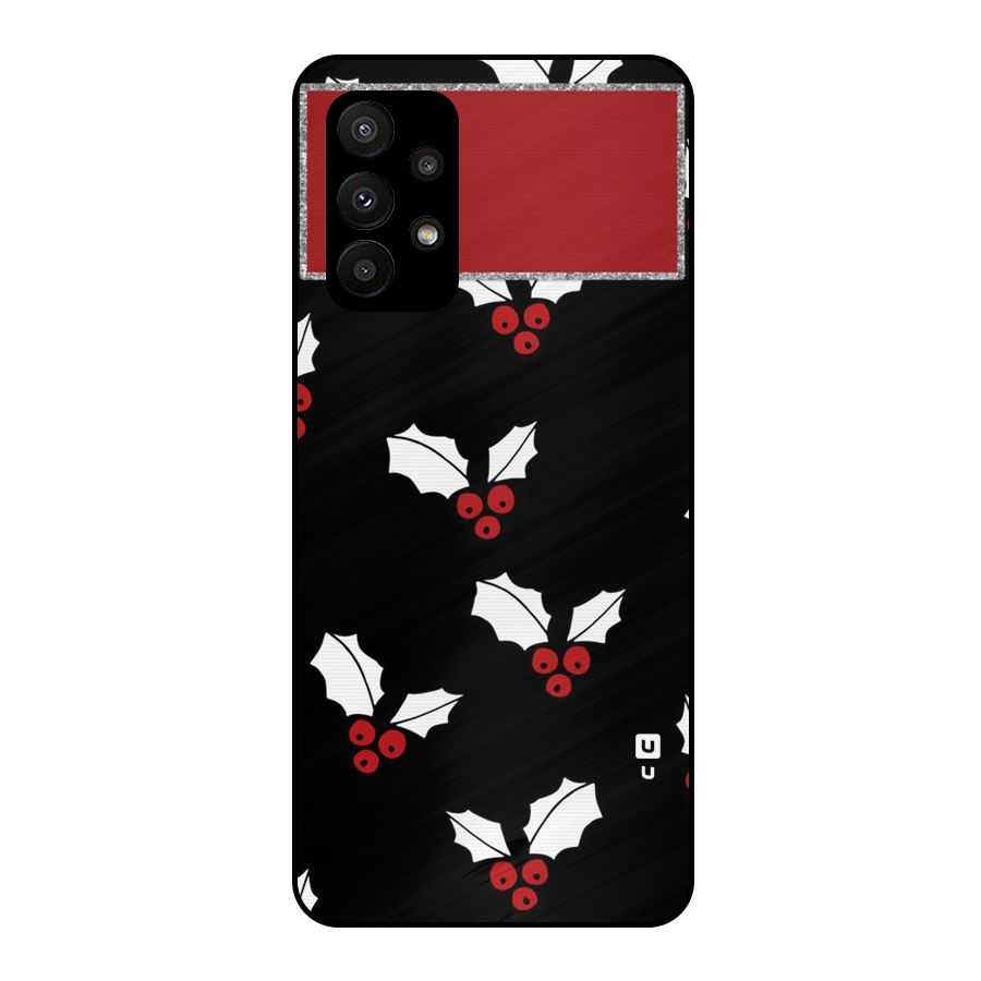 Cherry Leaf Design Metal Back Case for Galaxy A23