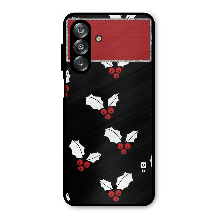 Cherry Leaf Design Metal Back Case for Galaxy A26