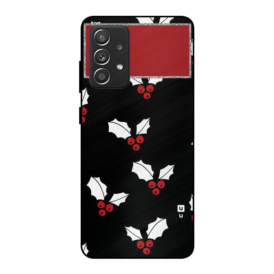 Cherry Leaf Design Metal Back Case for Galaxy A52s 5G