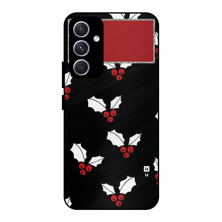 Cherry Leaf Design Metal Back Case for Galaxy A54