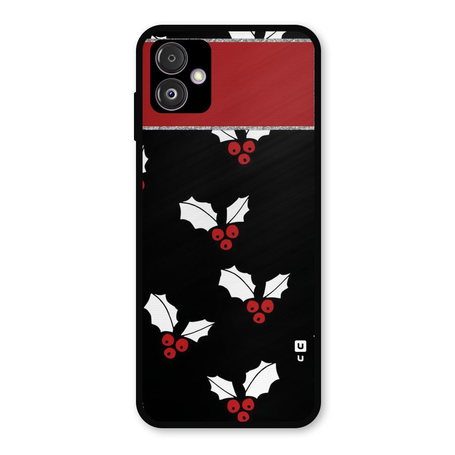 Cherry Leaf Design Metal Back Case for Galaxy F14