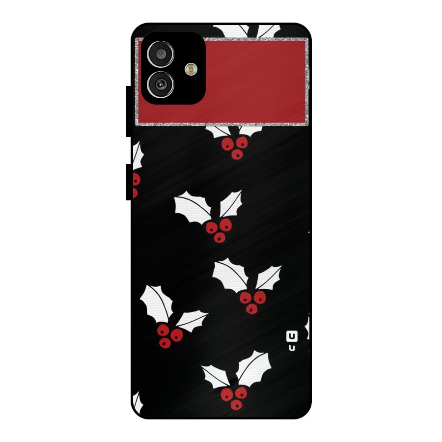 Cherry Leaf Design Metal Back Case for Galaxy M13 5G