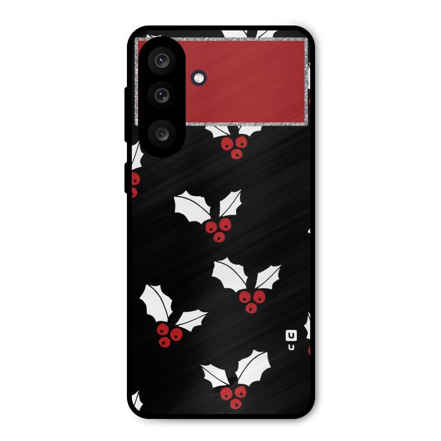 Cherry Leaf Design Metal Back Case for Galaxy M56