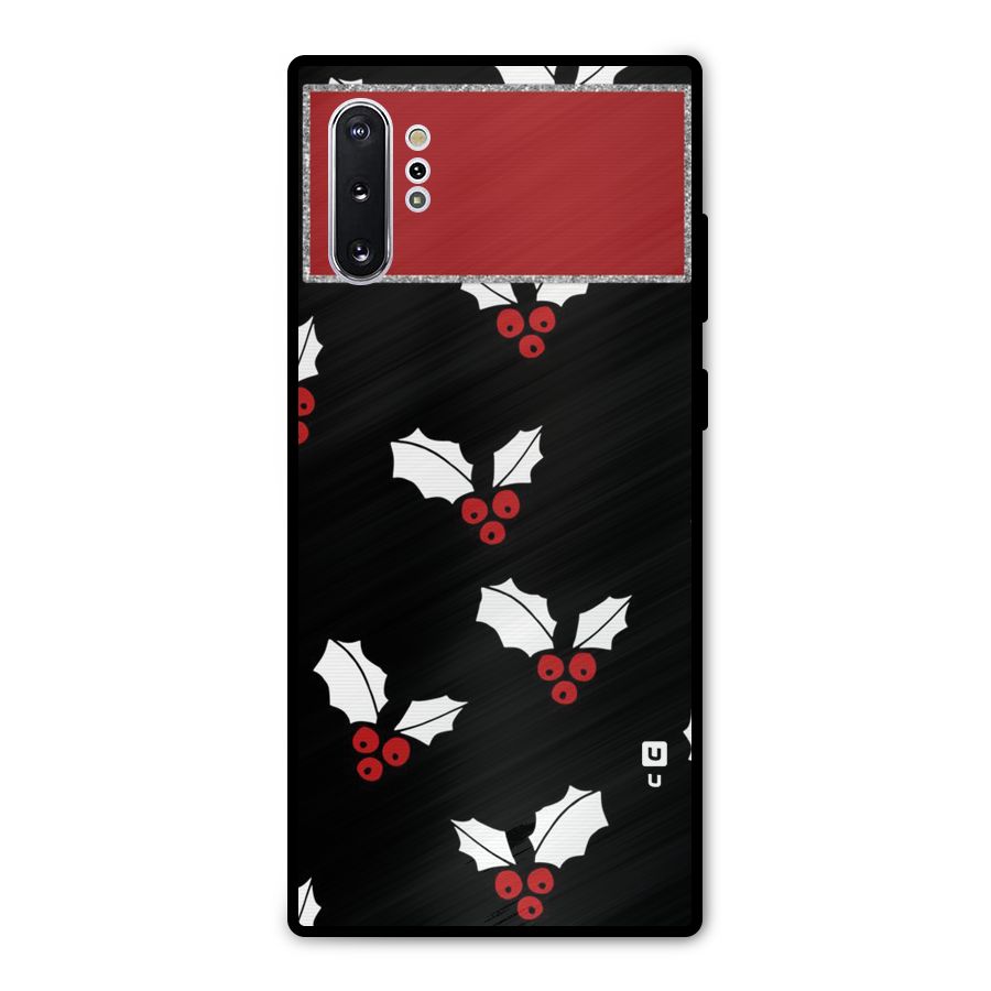 Cherry Leaf Design Metal Back Case for Galaxy Note 10 Plus