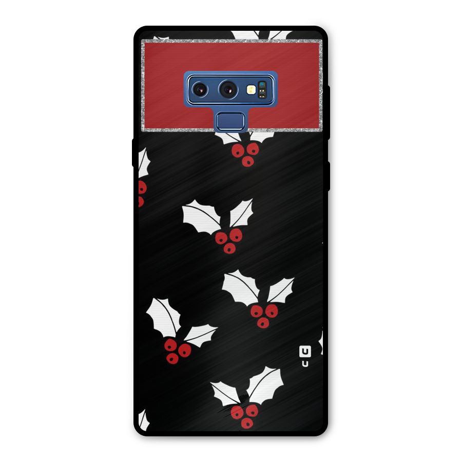 Cherry Leaf Design Metal Back Case for Galaxy Note 9