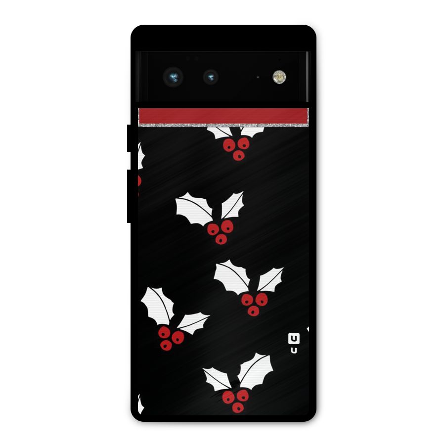 Cherry Leaf Design Metal Back Case for Google Pixel 6