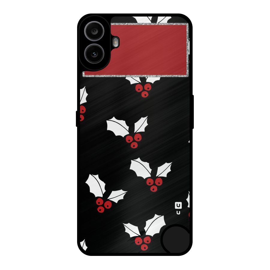 Cherry Leaf Design Metal Back Case for Nothing CMF Phone 1