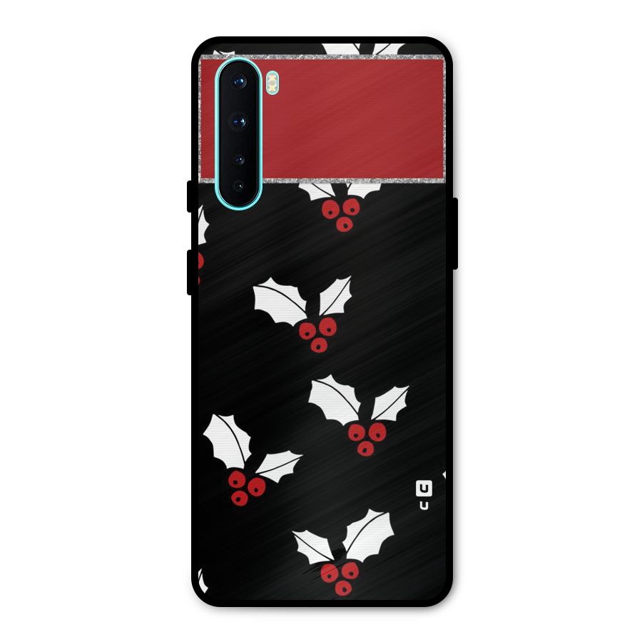 Cherry Leaf Design Metal Back Case for OnePlus Nord