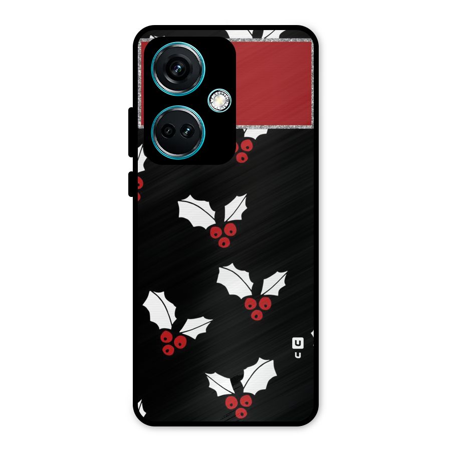 Cherry Leaf Design Metal Back Case for OnePlus Nord CE 3 5G