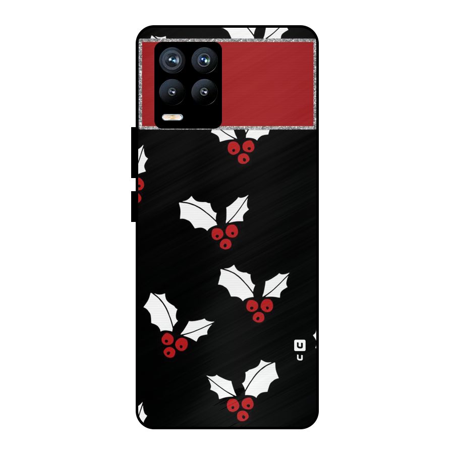 Cherry Leaf Design Metal Back Case for Realme 8 Pro