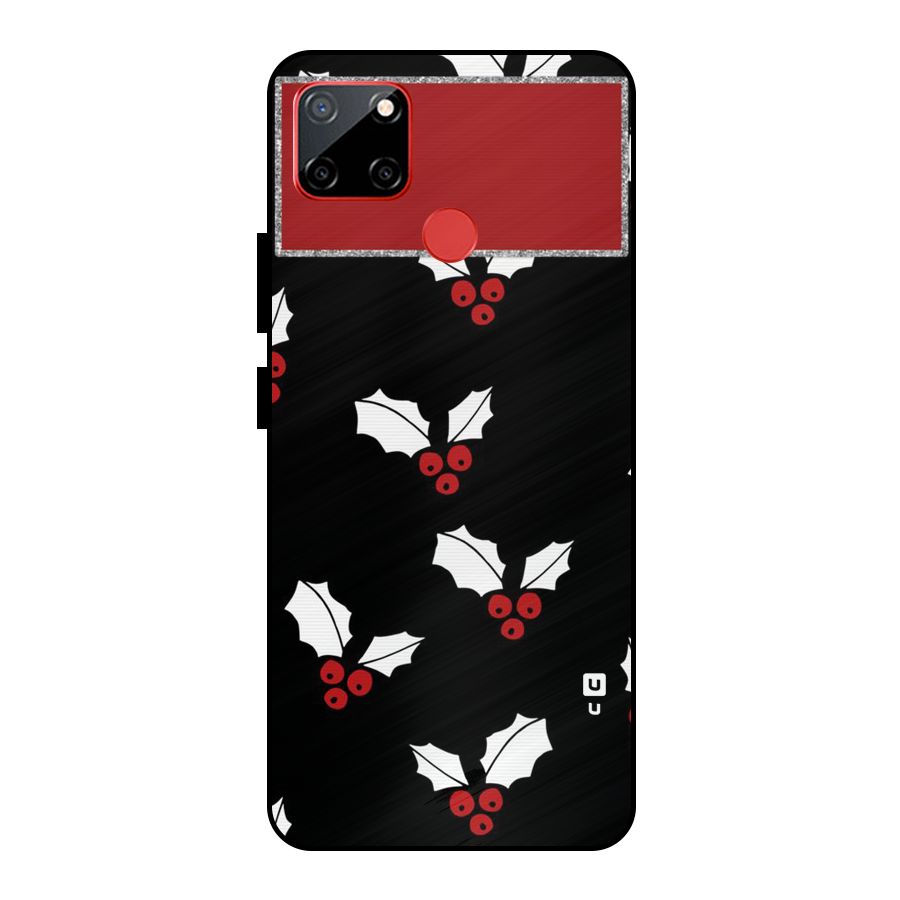 Cherry Leaf Design Metal Back Case for Realme C12