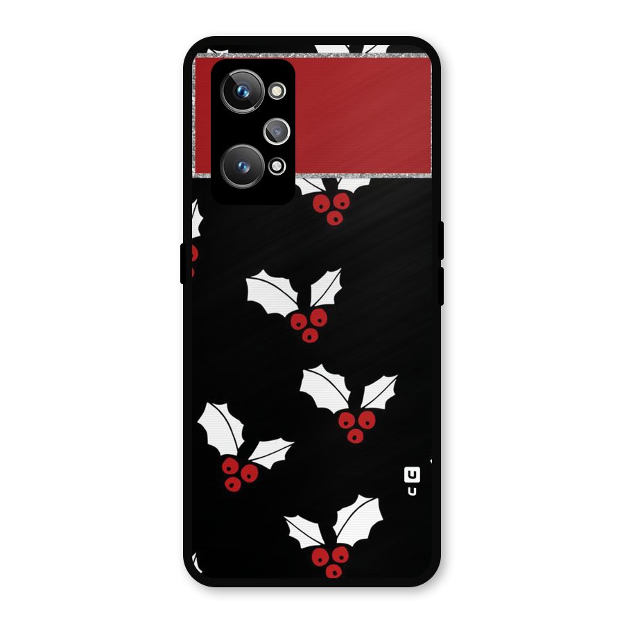 Cherry Leaf Design Metal Back Case for Realme GT Neo 3T