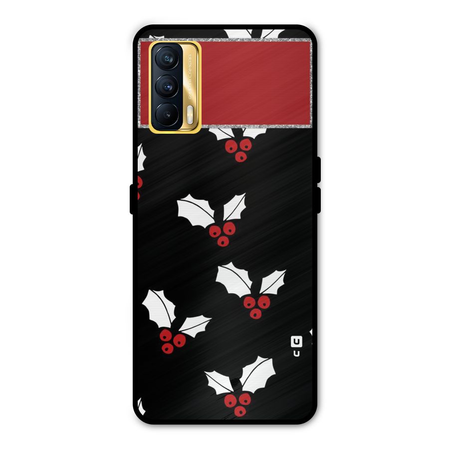Cherry Leaf Design Metal Back Case for Realme X7