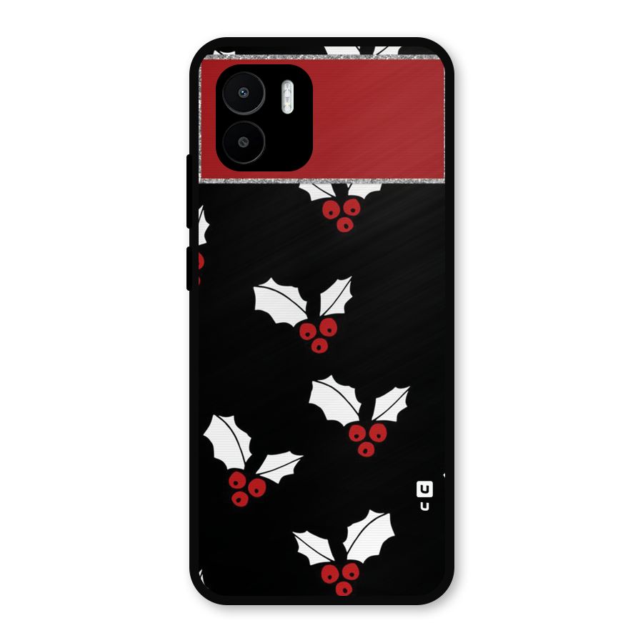 Cherry Leaf Design Metal Back Case for Redmi A2