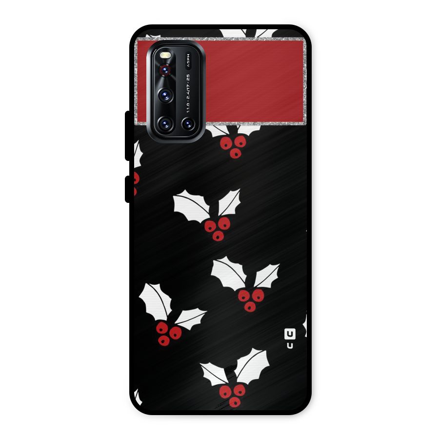 Cherry Leaf Design Metal Back Case for Vivo V19