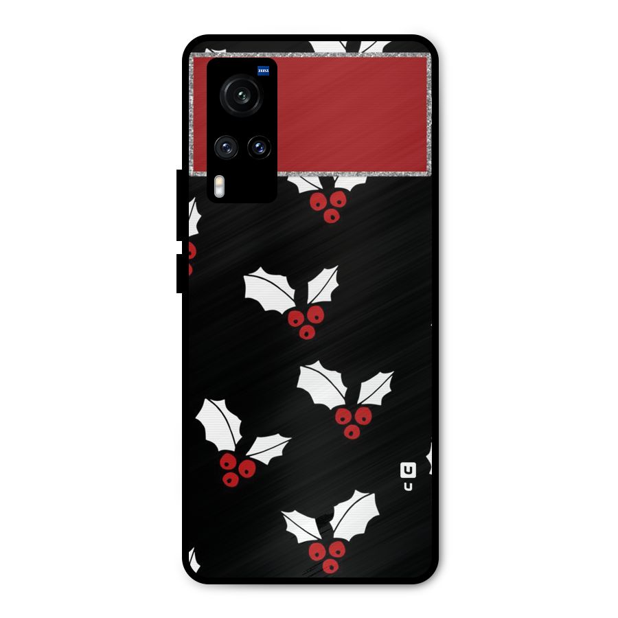 Cherry Leaf Design Metal Back Case for Vivo X60
