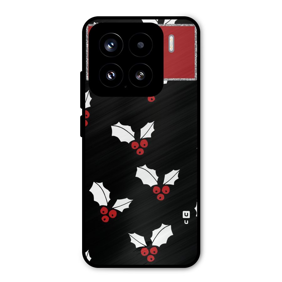 Cherry Leaf Design Metal Back Case for Xiaomi 15