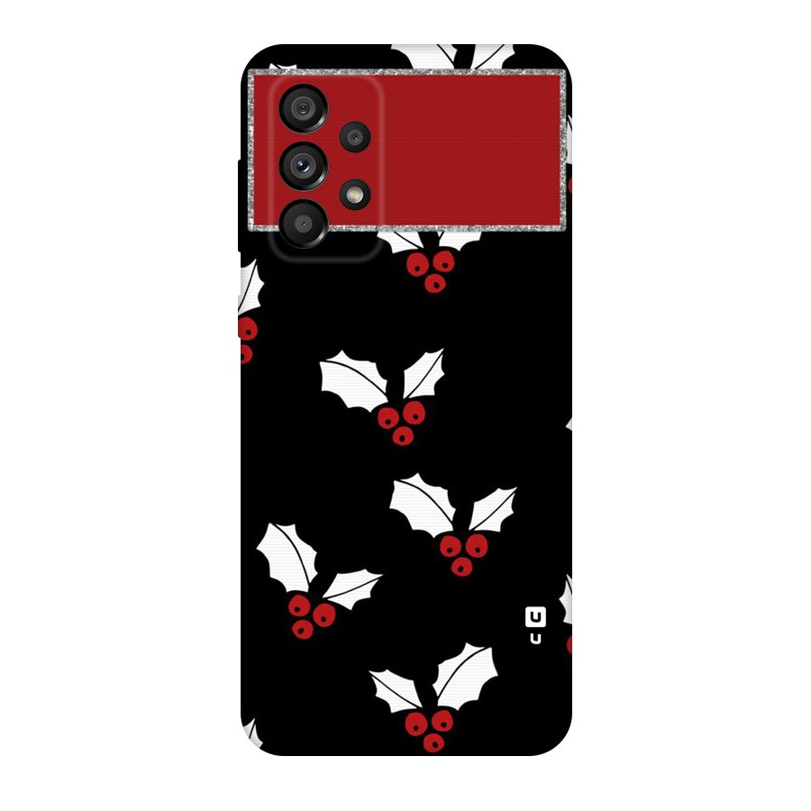 Cherry Leaf Design Original Polycarbonate Back Case for Galaxy A73 5G