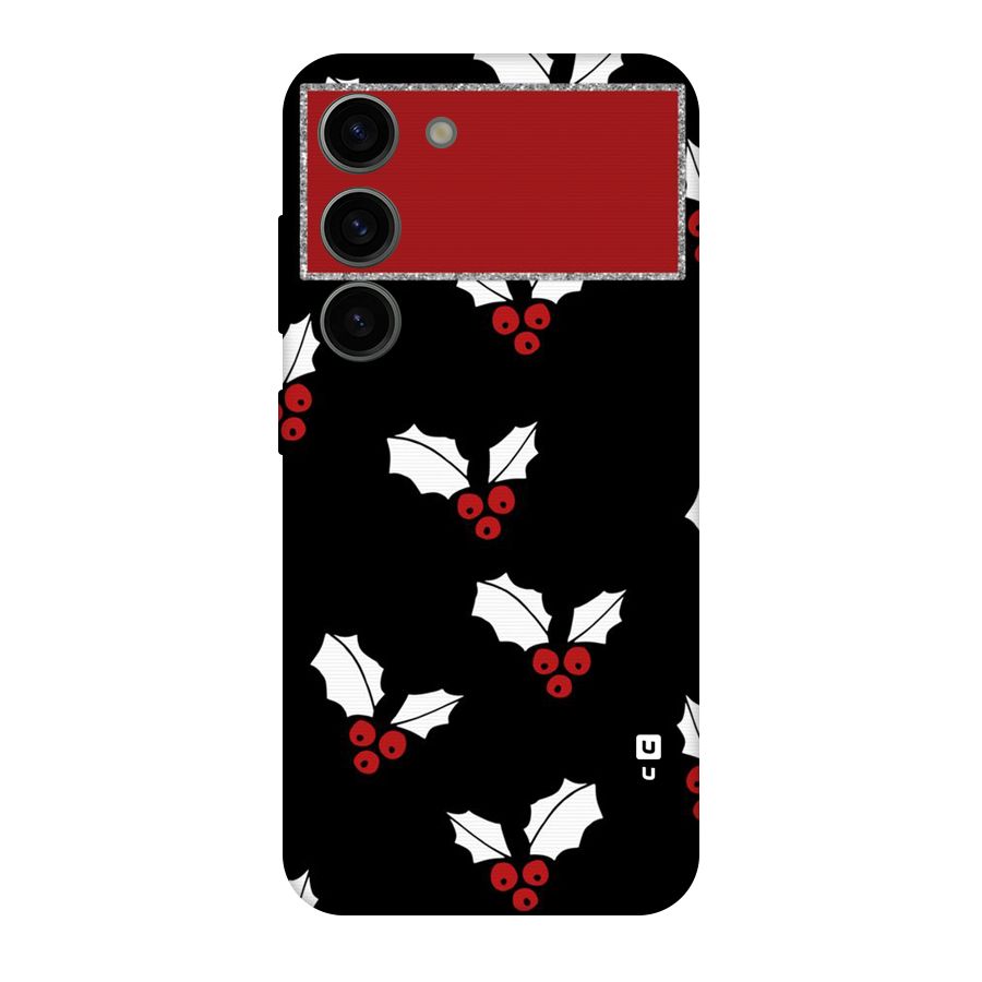Cherry Leaf Design Original Polycarbonate Back Case for Galaxy S23