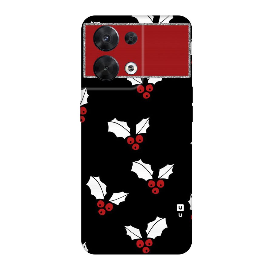 Cherry Leaf Design Original Polycarbonate Back Case for Oppo Reno8 5G