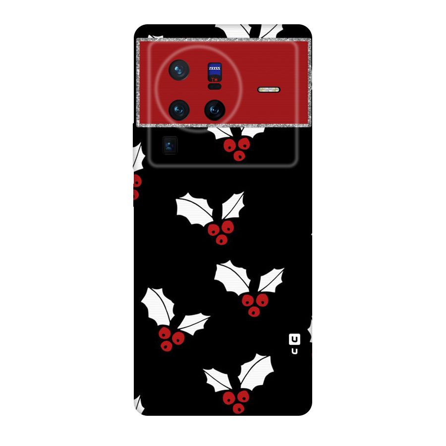 Cherry Leaf Design Original Polycarbonate Back Case for Vivo X80