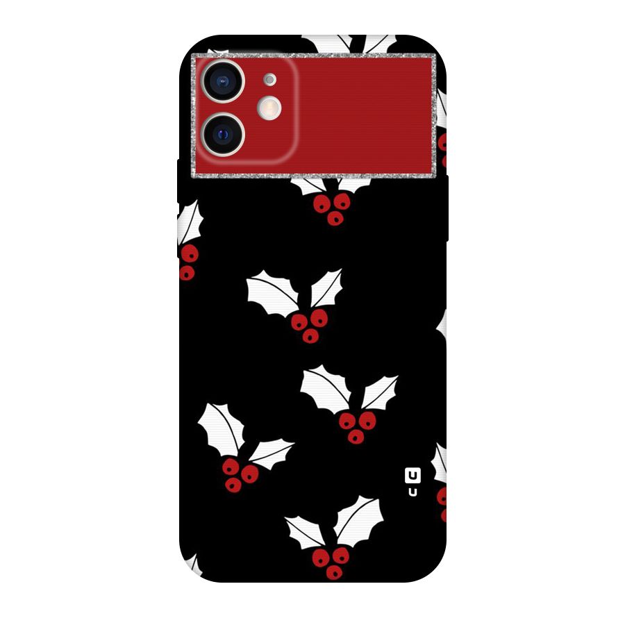 Cherry Leaf Design Original Polycarbonate Back Case for iPhone 12