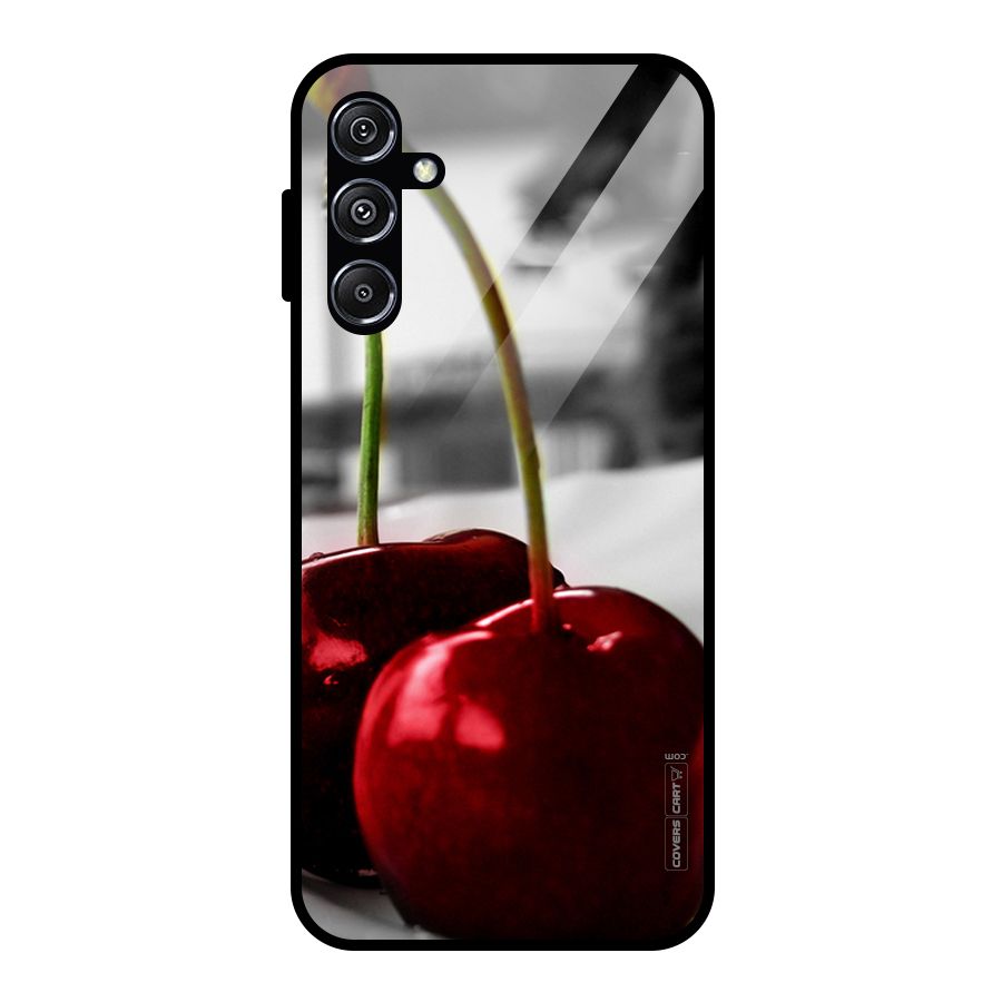 Cherry Photography Glass Back Case for Galaxy M34 5G
