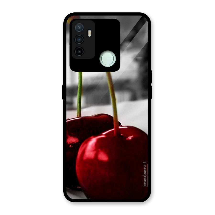 Cherry Photography Glass Back Case for Oppo A53