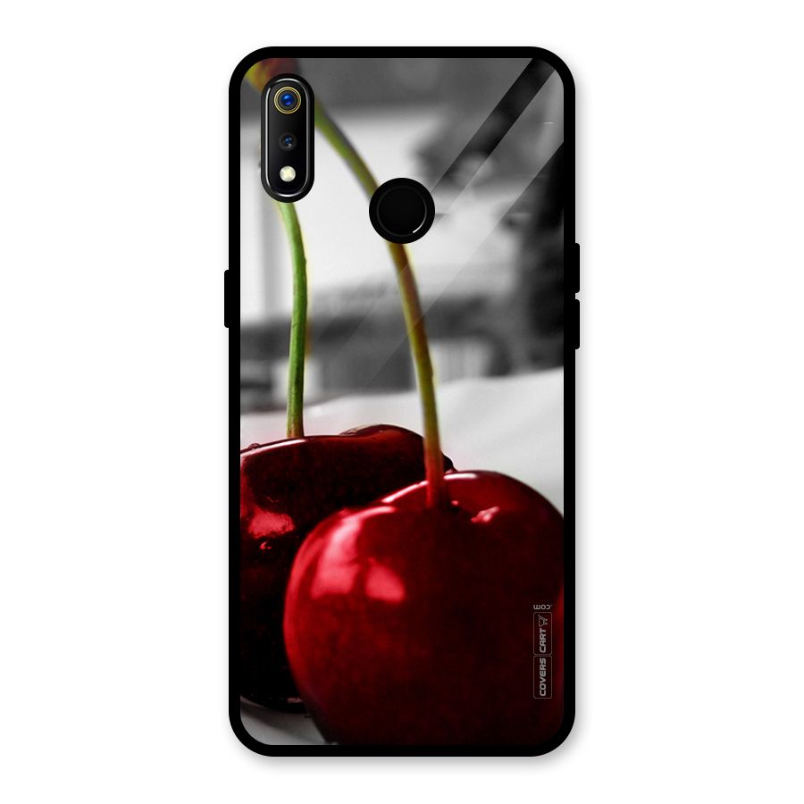 Cherry Photography Glass Back Case for Realme 3i