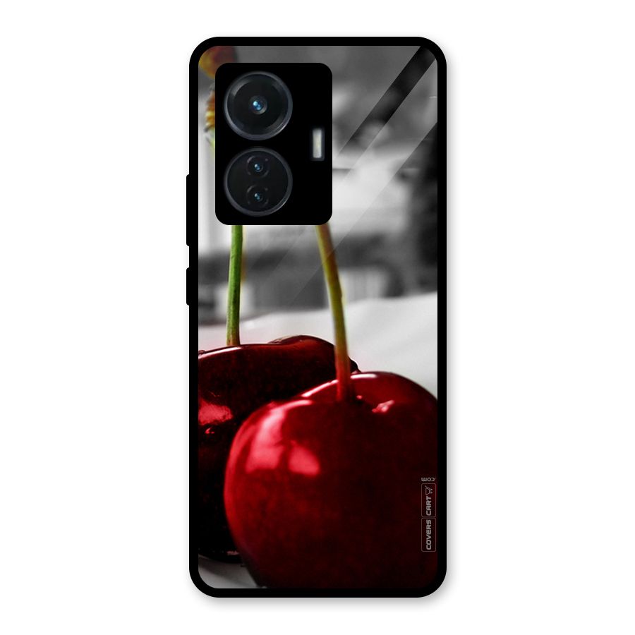Cherry Photography Glass Back Case for Vivo T1 44W