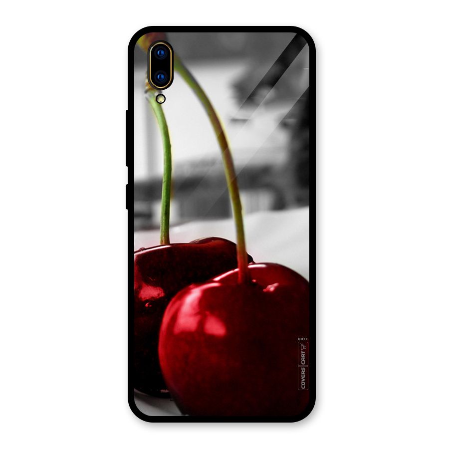 Cherry Photography Glass Back Case for Vivo V11 Pro