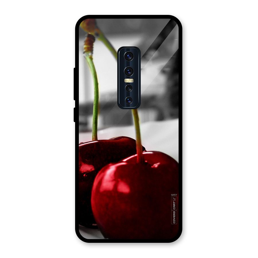 Cherry Photography Glass Back Case for Vivo V17 Pro