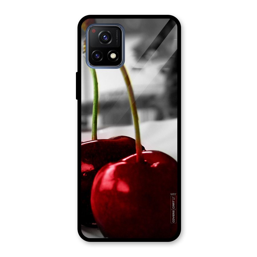 Cherry Photography Glass Back Case for Vivo Y72 5G
