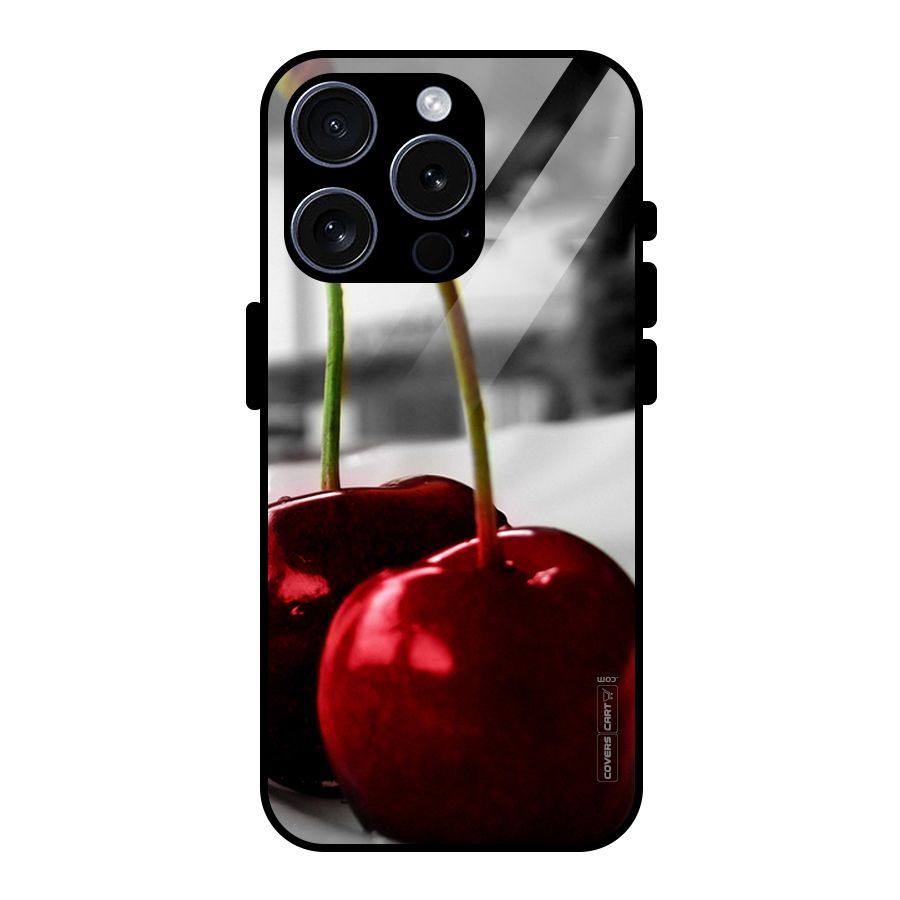 Cherry Photography Glass Back Case for iPhone 15 Pro
