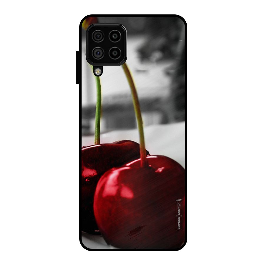 Cherry Photography Metal Back Case for Galaxy A22 4G