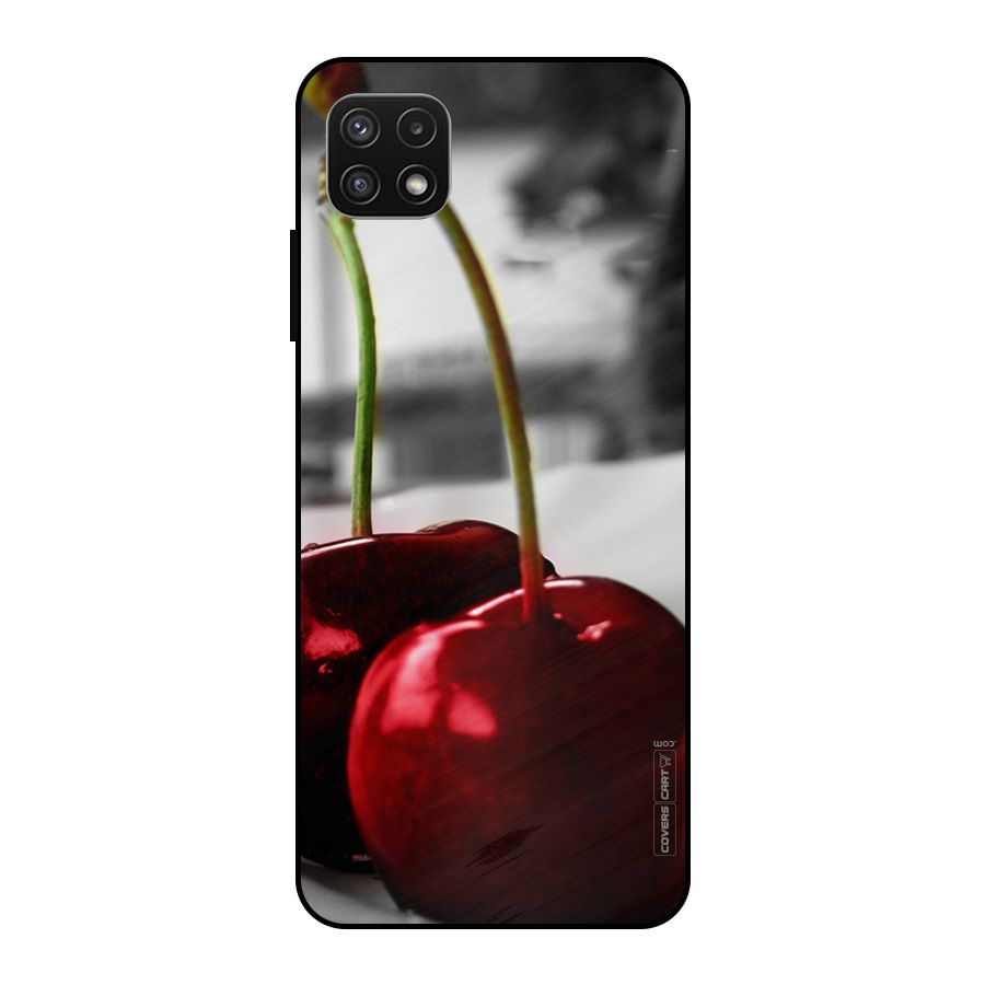 Cherry Photography Metal Back Case for Galaxy A22 5G