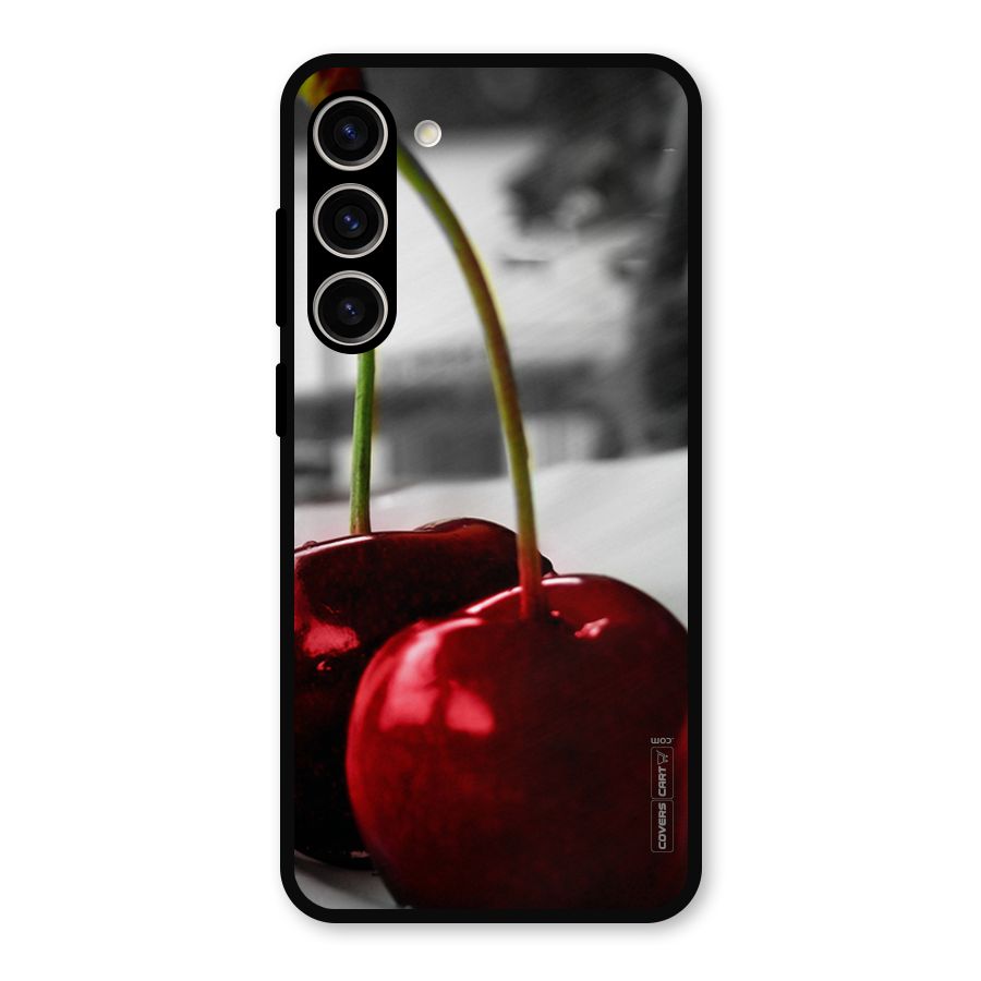 Cherry Photography Metal Back Case for Galaxy S23 Plus