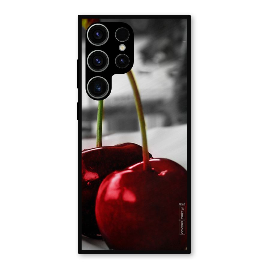 Cherry Photography Metal Back Case for Galaxy S23 Ultra