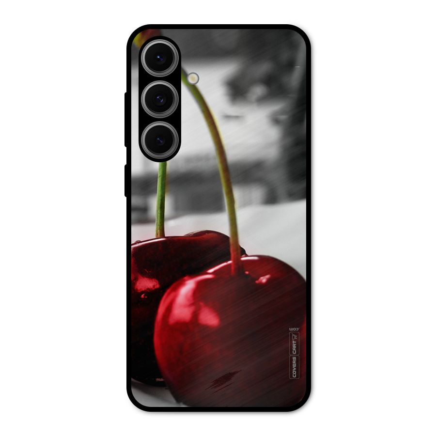 Cherry Photography Metal Back Case for Galaxy S24 FE