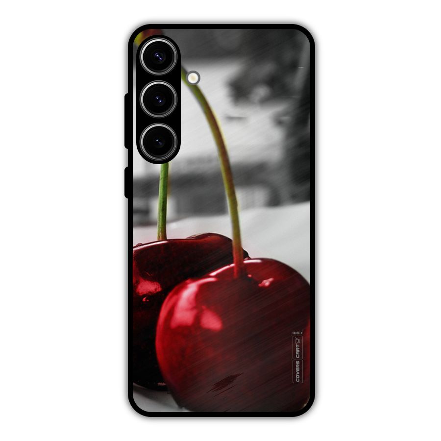 Cherry Photography Metal Back Case for Galaxy S24 Plus