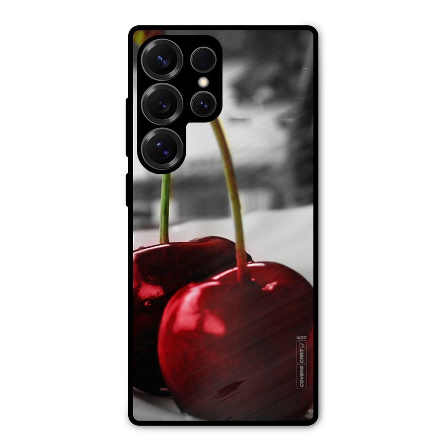 Cherry Photography Metal Back Case for Galaxy S25 Ultra