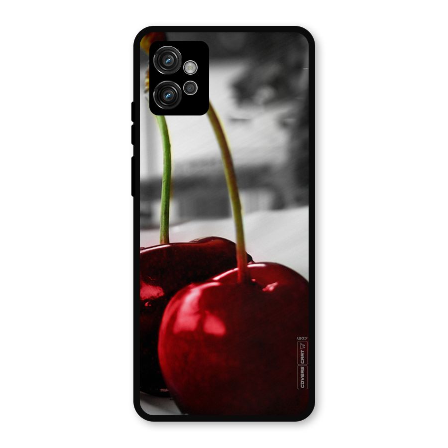 Cherry Photography Metal Back Case for Moto G32
