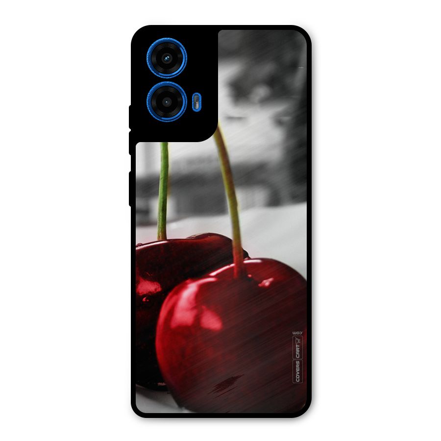 Cherry Photography Metal Back Case for Moto G45