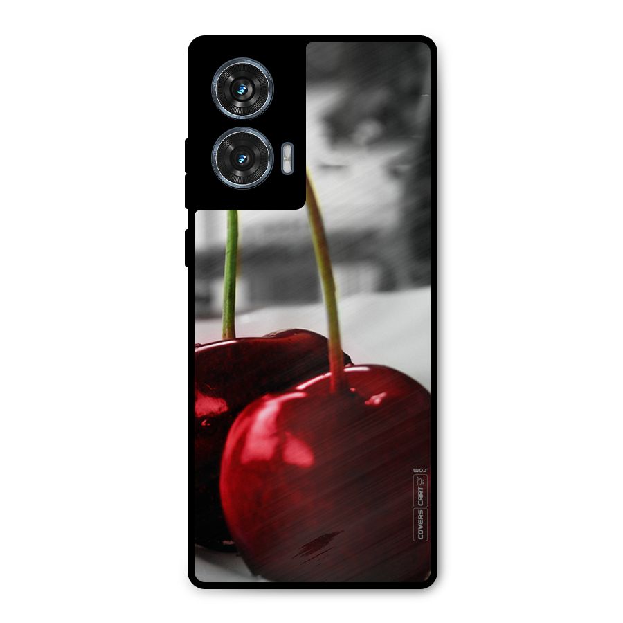 Cherry Photography Metal Back Case for Motorola Edge 50 Fusion