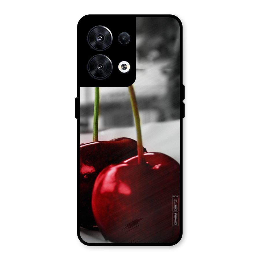 Cherry Photography Metal Back Case for Oppo Reno8 5G