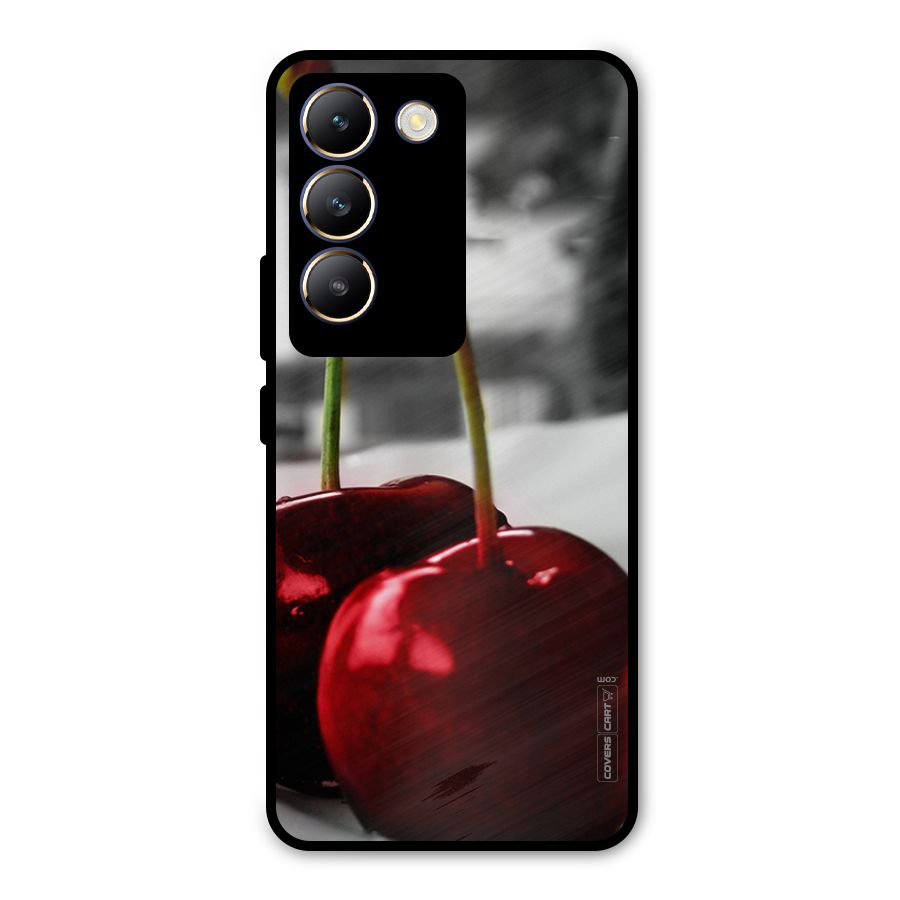 Cherry Photography Metal Back Case for Vivo T3 5G